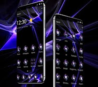 Tech Neon Violet Light Theme 截圖 1