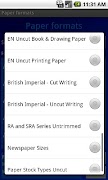 Paper formats captura de pantalla 3