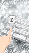 7 Schermata Argento Diamante Tastiera Tema