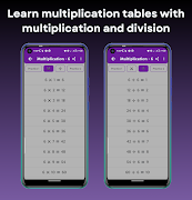 Multiplication Table, Math App स्क्रीनशॉट 2
