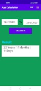 Age Calculation تصوير الشاشة 2