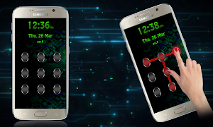 Pattern Lock Fingerprint Theme スクリーンショット 1