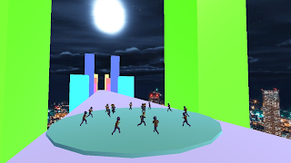 برنامه‌نما Neon Flying Man 3D عکس از صفحه