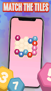 Hexa Match 3D الملصق
