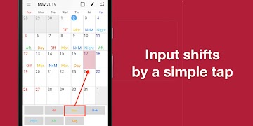 1 Schermata Shift Work Calendar Planner