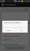 برنامه‌نما Extract Email Address عکس از صفحه