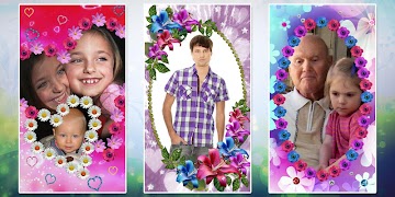 برنامه‌نما Animated flower frames. عکس از صفحه