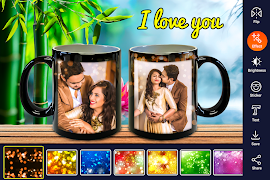 Coffee Cup Dual Photo Frame Ekran Görüntüsü 1