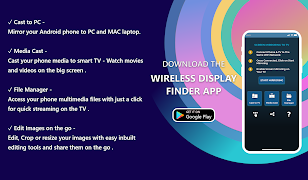 Wireless Display Finder : Cast Poster