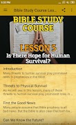 Bible Study Course Lesson 5 โปสเตอร์