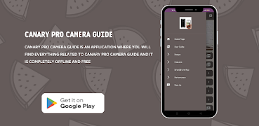 Canary Pro Camera Guide Poster