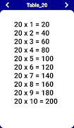 MathTables screenshot 3