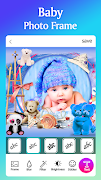 Baby Photo Frame Editor تصوير الشاشة 5