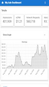 My Ad Dashboard - Admob Data Screenshot 1