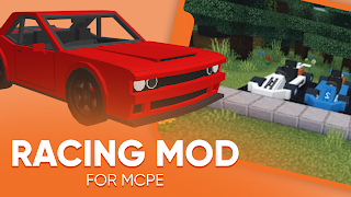 Race Mod for Minecraft plakat