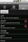 برنامه‌نما Wi-Fi Ruler (a WiFi Manager) عکس از صفحه