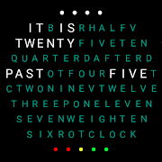 Word Clock Watch Face ảnh chụp màn hình 7