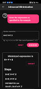 Boolean Algebra Calculator Screenshot 1
