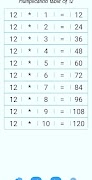 1 Schermata Kids Multiplication Math Table