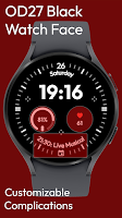 OD27 Black Watch Face screenshot 3