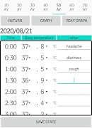 Body temperature memory 스크린샷 2