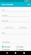 Class Schedule imagem de tela 1
