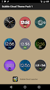 Bubble Cloud Watch face pack स्क्रीनशॉट 3