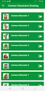 Cartoon Characters Drawing ポスター