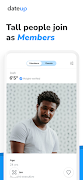 DateUp - Tall Dating Made Easy screenshot 2