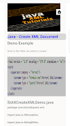 Java XML Tutorials imagem de tela 3