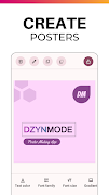 DzynMode: Offline Poster Maker ภาพหน้าจอ 1