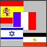 Hebrew Flashcards: Countries 海報