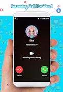 Fake Call  with Elssa & Chat captura de pantalla 2