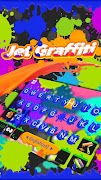 برنامهنما Jet Graffiti Keyboard Theme عکس از صفحه