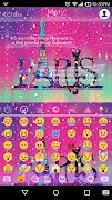 Galaxy Paris KK Emoji Keyboard for Android GO screenshot 2