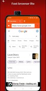 Fast browser lite - Data saver скриншот 1
