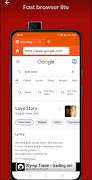 Fast browser lite - Data saver скриншот 1
