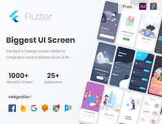 Biggest UI Kit -Flutter UI Kit পোস্টার