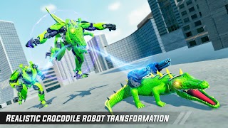 Crocodile Robot Car Simulator: War Robot Games スクリーンショット 2