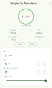 Simple Tip Calculator পোস্টার