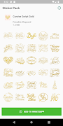 Cursive Script Gold Sticker Pack by Pomelo Tree โปสเตอร์