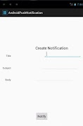 ANDROID PUSH NOTIFICATION ポスター