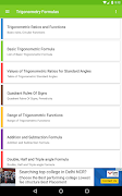 All Trigonometry Formulas ภาพหน้าจอ 4