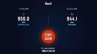 برنامه‌نما Internet Speed Test عکس از صفحه