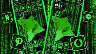 Green Tech Robot Theme تصوير الشاشة 2