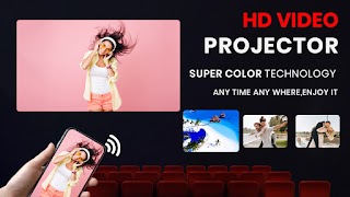 HD Video Projector syot layar 3