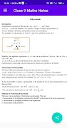 Class 9 Maths Notes screenshot 2