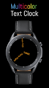 Text Clock Watch Face (Analog) اسکرین شاٹ 7