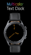 Text Clock Watch Face (Analog) imagem de tela 7