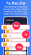 zip unzip file extractor スクリーンショット 1